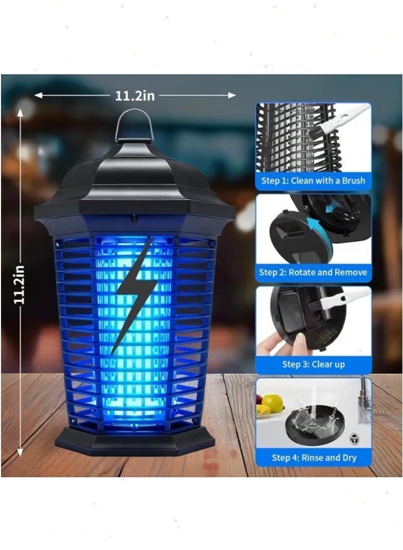 بوميفار جهاز كهربائي لقتل البعوض بقدرة 20 واط، مزود بأشعة فوق بنفسجية، ومصيدة للحشرات، ومبيد قوي للآفات بزاوية 360 درجة، مناسب للاستخدام المنزلي في غرف النوم والمطابخ، وكذلك في الفناء الخارجي والحديقة الخلفية، آمن وخالٍ من المواد الكيميائية - Image 4